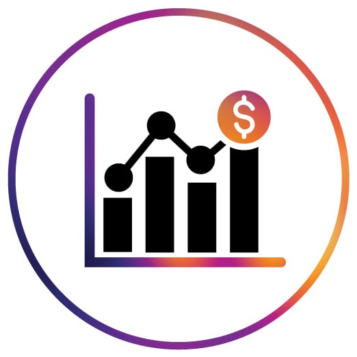 financial growth icon